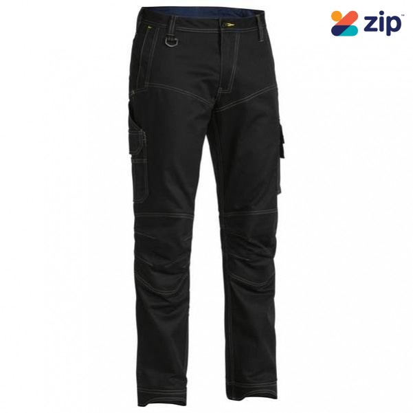 Bisley BPC6475_BBLK - 100% Cotton Black X Airflow Ripstop Engineered Cargo Work Pants Others